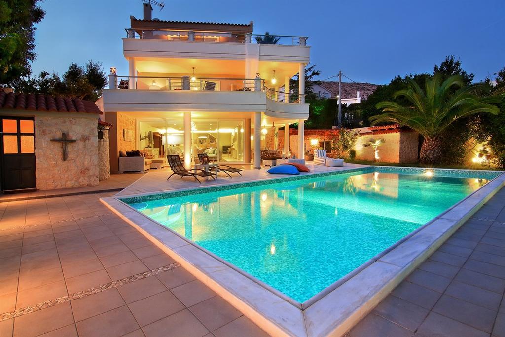 Luxury Villa Sea Melody Palaia Fokaia Bagian luar foto