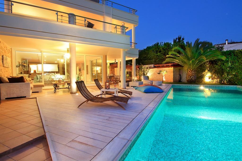 Luxury Villa Sea Melody Palaia Fokaia Bagian luar foto
